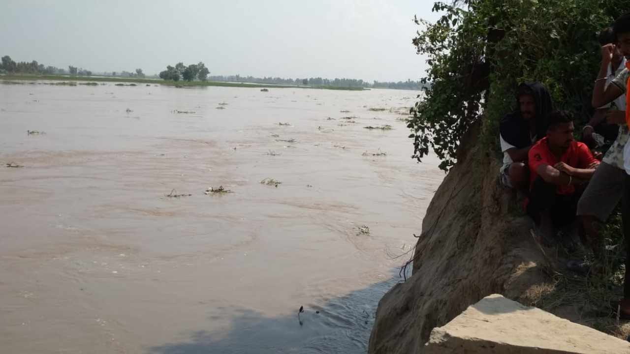 सतलुज नदी।