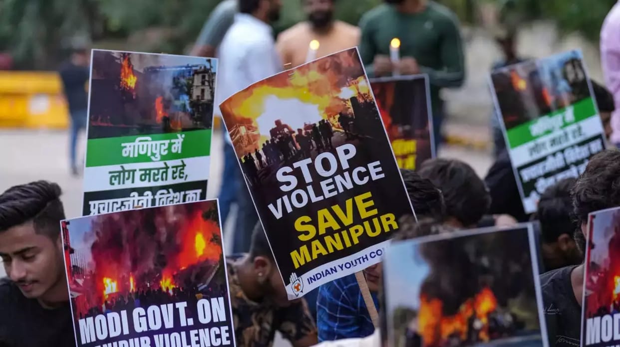 civilian was killed and two were injured in violent clashes in two villages Manipur Imphal West Kangpokpi