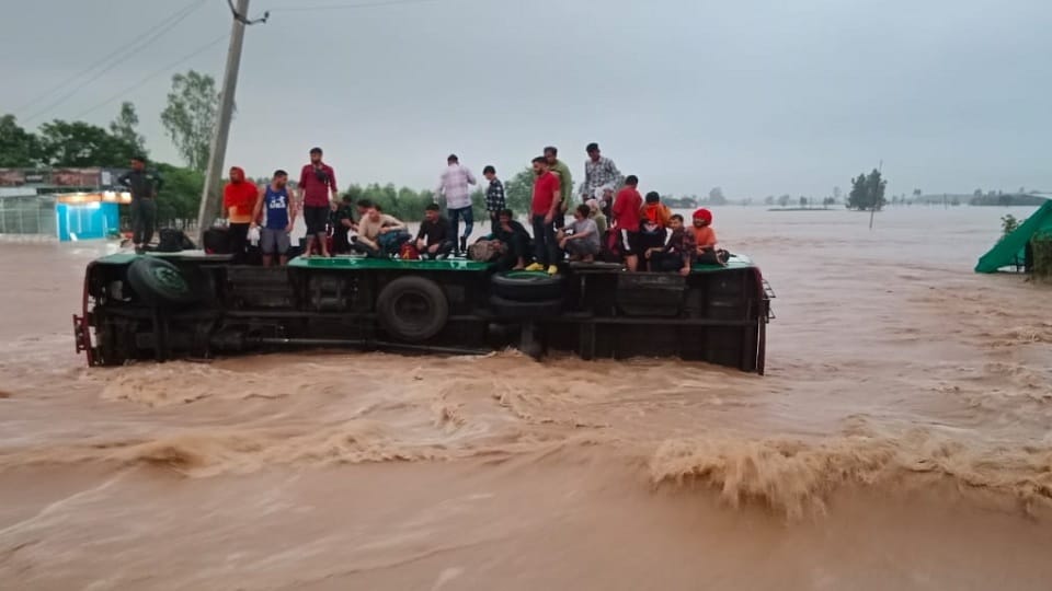 Devastation due to record rains in Haryana; Flood in Ambala, Punjab-Delhi connectivity cut off, 9 killed