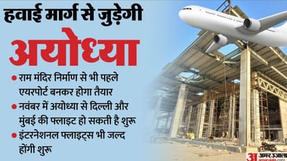 Ayodhya: नवंबर में रामलला के दर्शन के लिए फ्लाइट से पहुंच सकेंगे श्रद्धालु, कोहरे में भी उतरेंगे विमान Ayodhya: Devotees will be able to reach Ramlala by flight in November