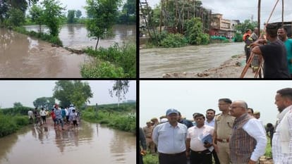 Yamuna flowing above danger mark in Baghpat, crops of farmers submerged, Alert