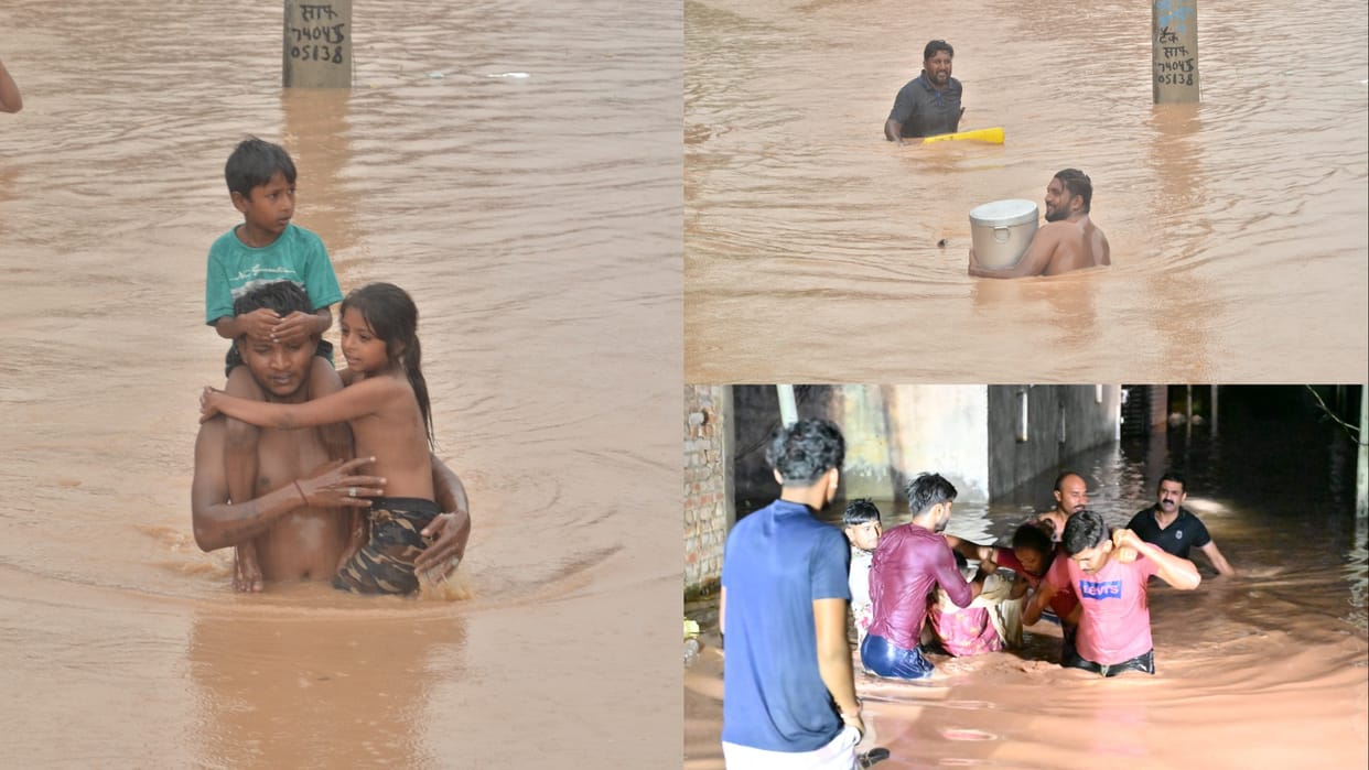 Devastation due to record rains in Haryana; Flood in Ambala, Punjab-Delhi connectivity cut off, 9 killed