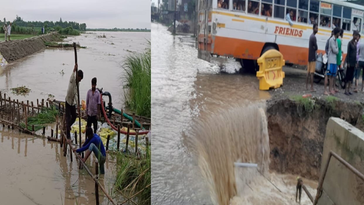 UP: Water is increasing in Yamuna river, danger of flood on villages from Hastinapur to Bijnor