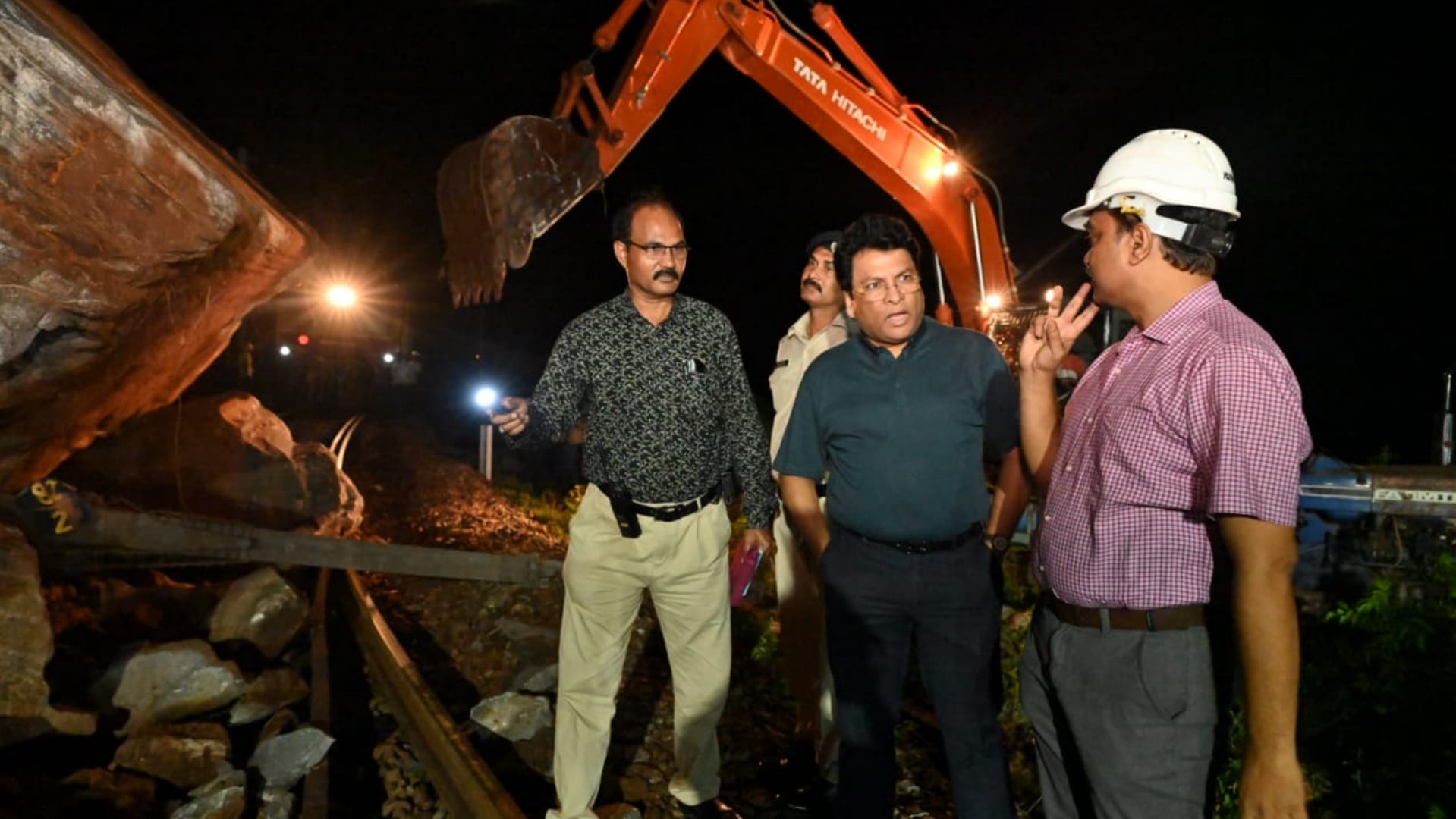 Rail service affected due to landslide on railway track in Jagdalpur