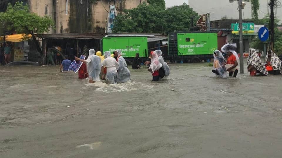 Rainfall in Haridwar People Panic after see water logging everywhere photos