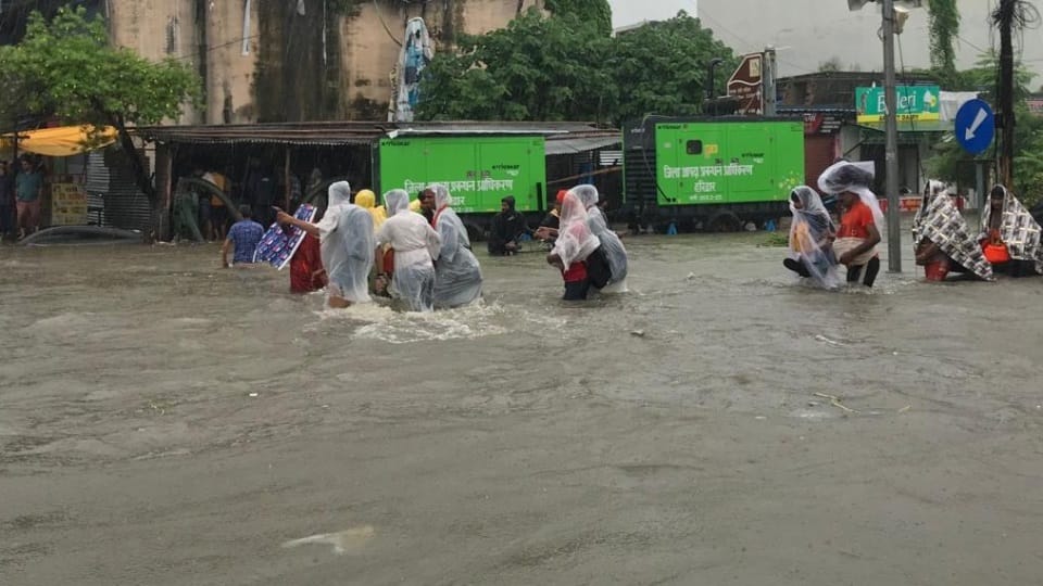 Rainfall in Haridwar People Panic after see water logging everywhere photos