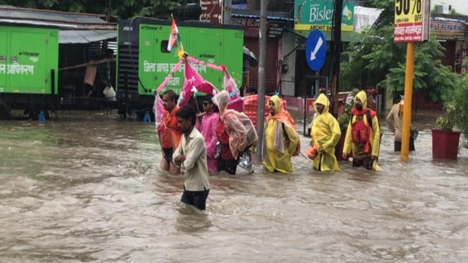 Rainfall in Haridwar People Panic after see water logging everywhere photos