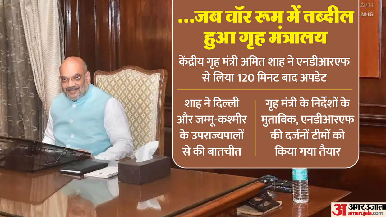 Heavy Rain: When Amit Shah took command of war room built in Home Ministry, taking updates in 120 minutes