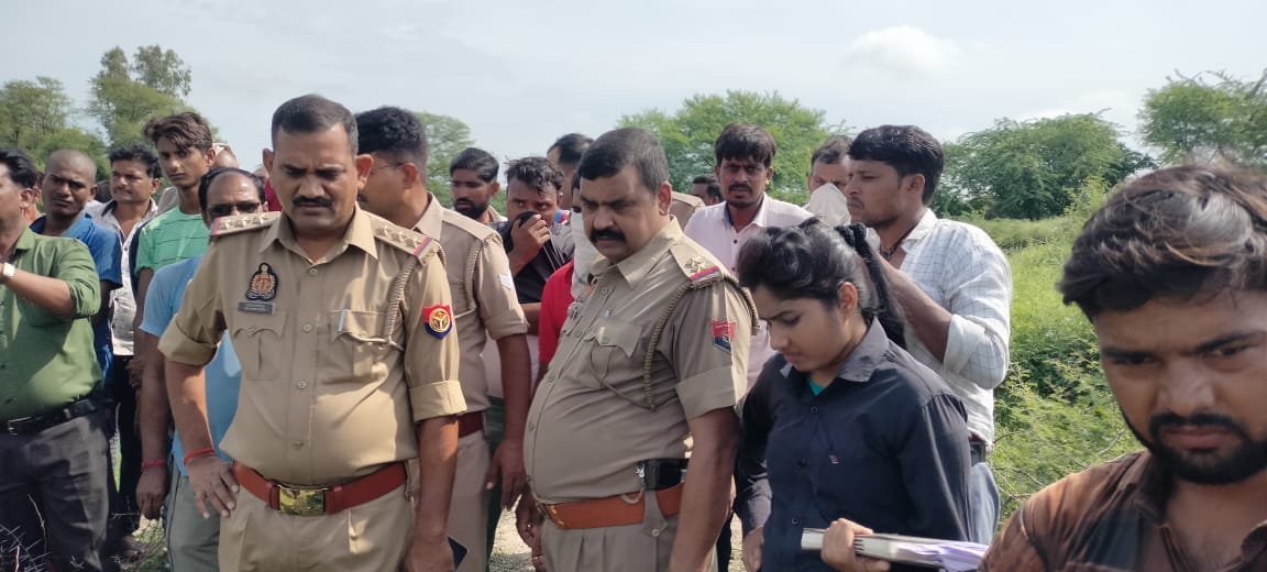 dead body being found in the pond, eyes and tongue of the deceased were out, the family said  there is a possi