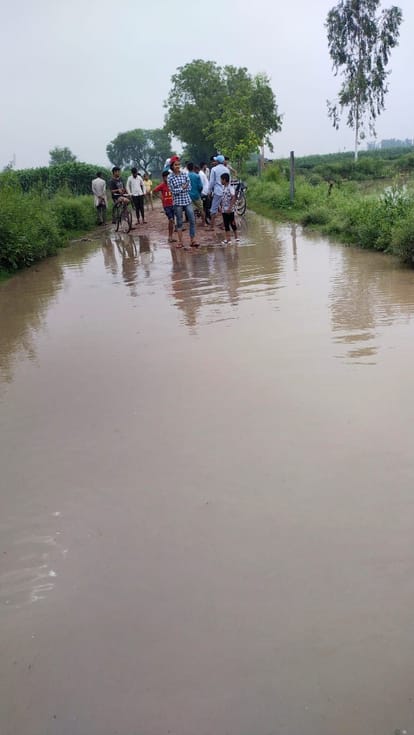 Yamuna flowing above danger mark in Baghpat, crops of farmers submerged, Alert