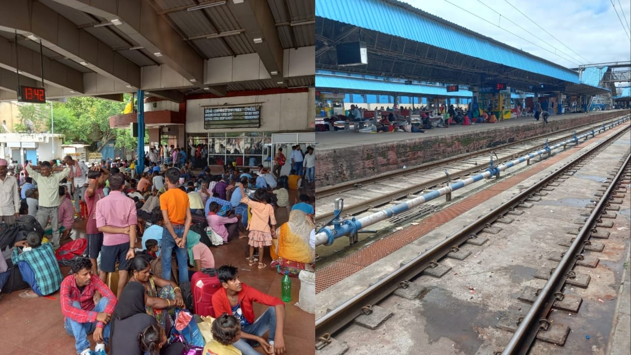 Haryana: Wheels of trains stopped due to rain, routes of buses also affected, 36 trains cancelled