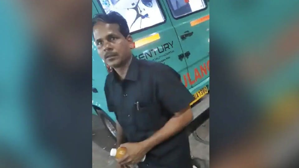 Hyderabad Ambulance Driver Misuses Siren To Stop For Snacks