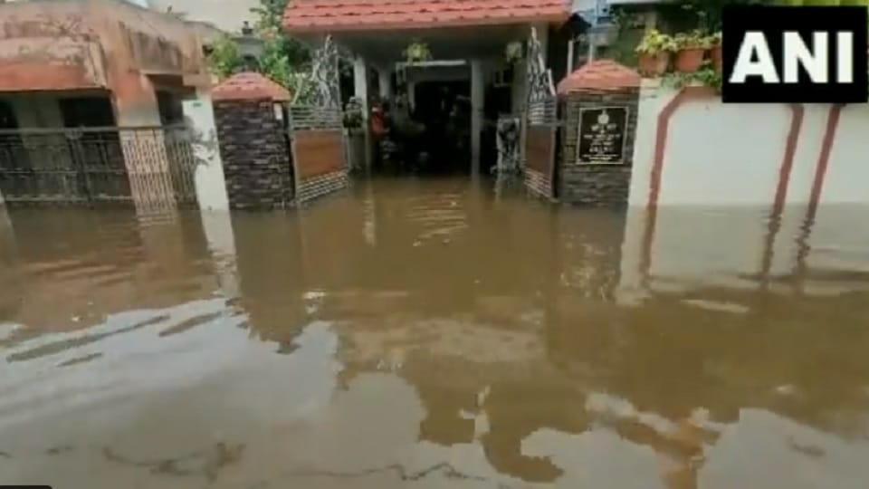 Torrential rains in Haryana, Home Minister Anil Vij residence filled with water, Ambala flood situation create