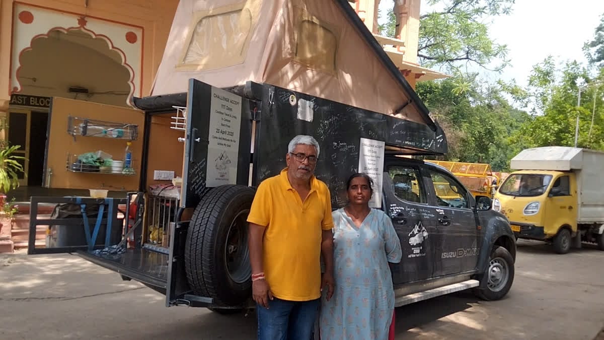 Daughters gifted a car, 64-year-old father got it modified, went on a country trip with his wife