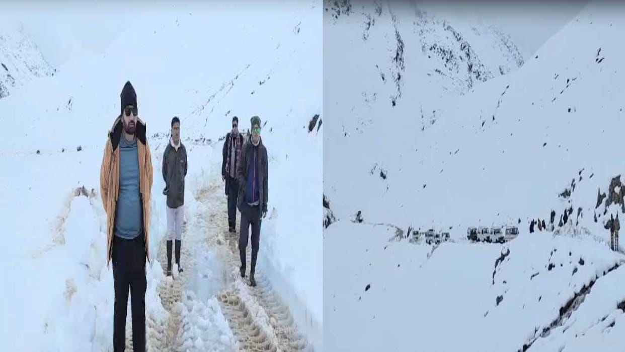 Snow is becoming a hindrance to evacuate 300 people, the target of the rescue team is to reach Chandratal by t