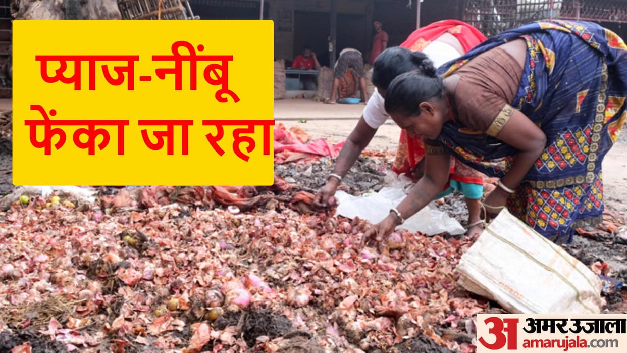 onions and lemons above Cheap tomatoes traders throwing them in market