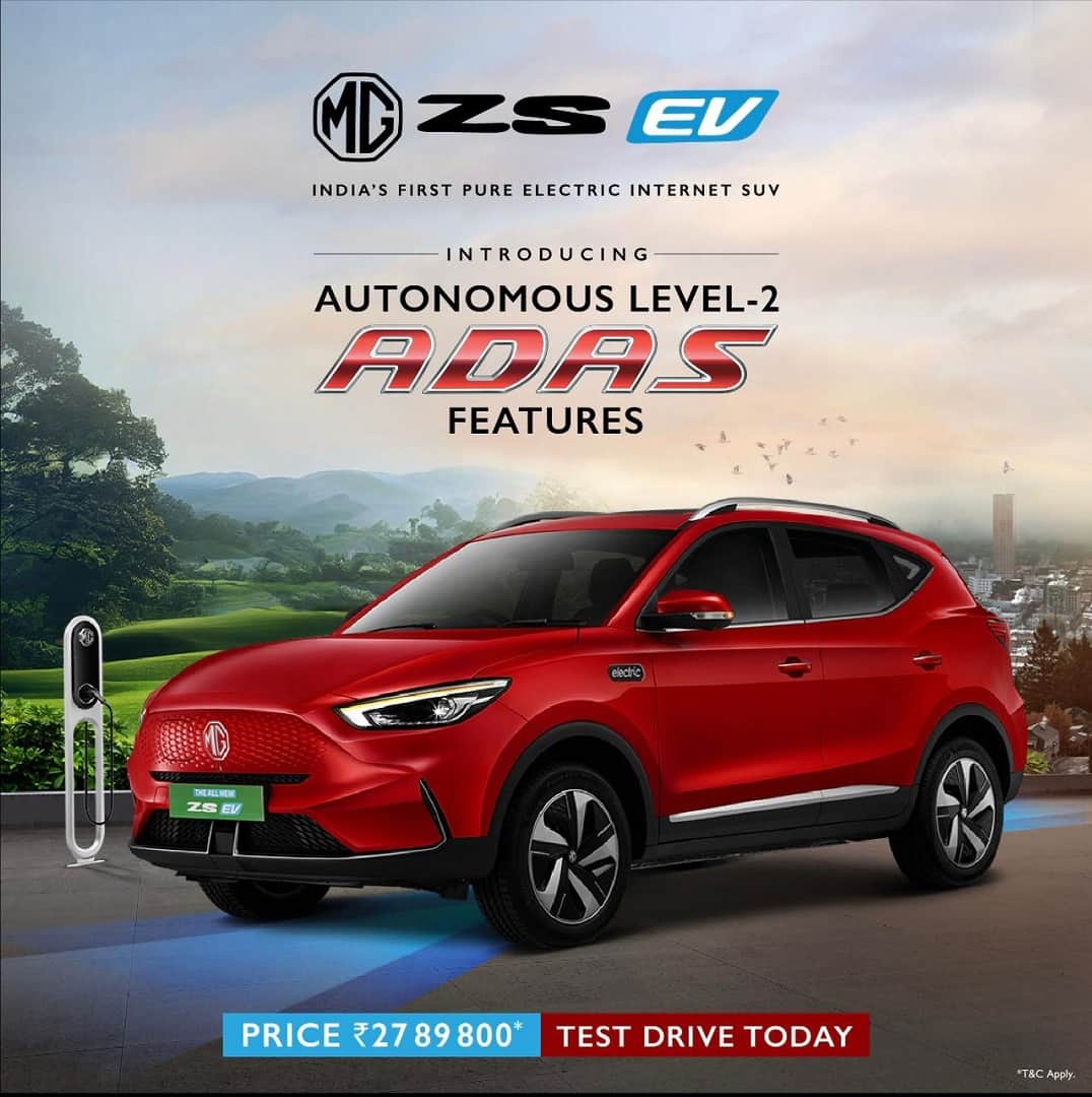 MG Motor India launches ZS EV SUV with Autonomous Level-2 ADAS Features Know Price Features Specs