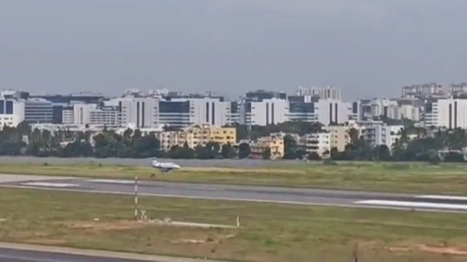 A fly by wire premier 1A aircraft made an emergency landing at HAL Airport in Bengaluru