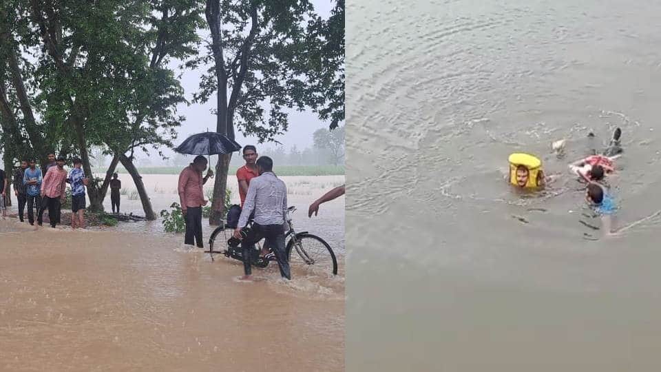 Flood in Roorkee Many Villages Banganga Overflow after Heavy Rainfall photos Uttarakhand news in Hindi