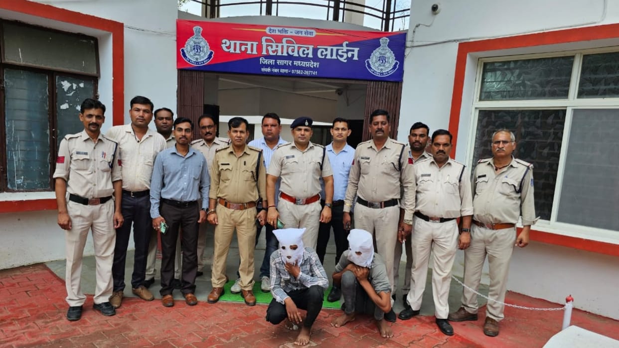 Sagar News Three arrested for robbing passers-by on the highway at night