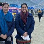 अमरनाथ  यात्रा पर मां के साथ पहुंची बैडमिंटन खिलाड़ी साइना नेहवाल