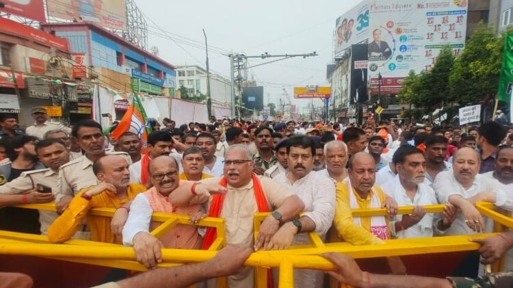 Bihar News : BJP targets Nitish, Lalu, Tejashwi after BJP leader death in Patna police lathicharge, JP Nadda