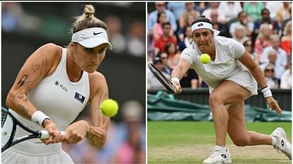 Wimbledon: वोंड्रोसोवा फाइनल में पहुंचने वाली पहली गैर वरीय खिलाड़ी, ओंस जेब्यूर से होगी भिड़ंत; सबालेंका बाहर Wimbledon 2023 Marketa Vondrousova first unseeded player to reach final Ons Jabeur Beats Aryna Sabalenka