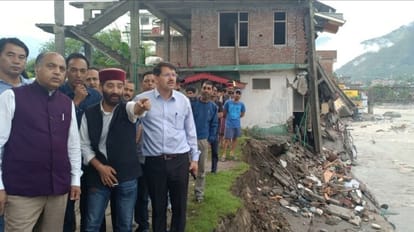Himachal Rain : Jairam Thakur visit flood hit Kullu Himachal Pradesh