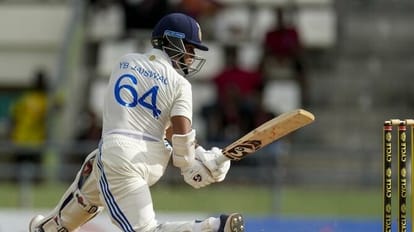 IND vs WI Yashasvi Jaiswal performance in  debut test match on Caribbean soil with Rohit sharma
