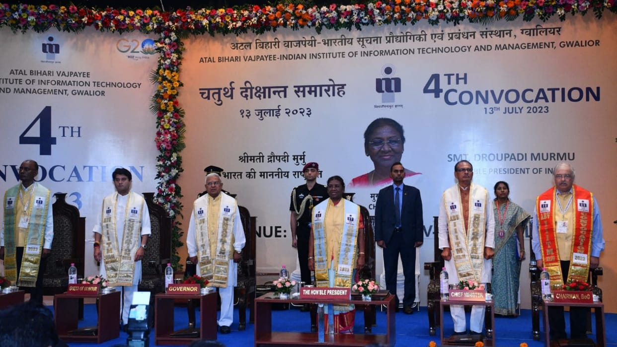 ABV-IIITM Convocation President Murmu says Students should find solutions of country their own thinking