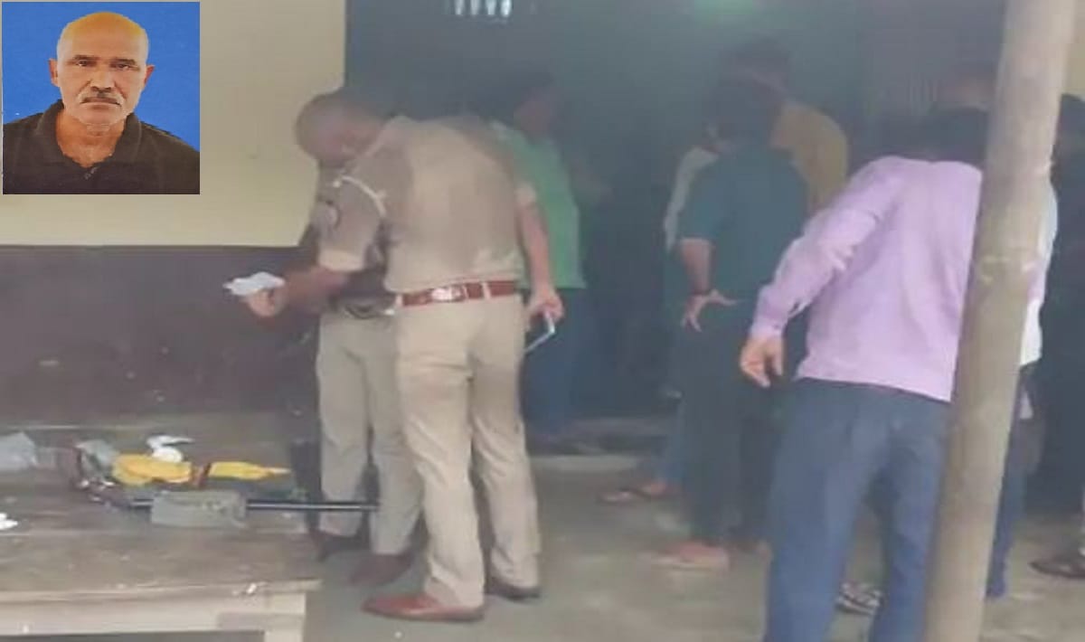 Ex soldier committed suicide by shot himself in ballia after sife and son death