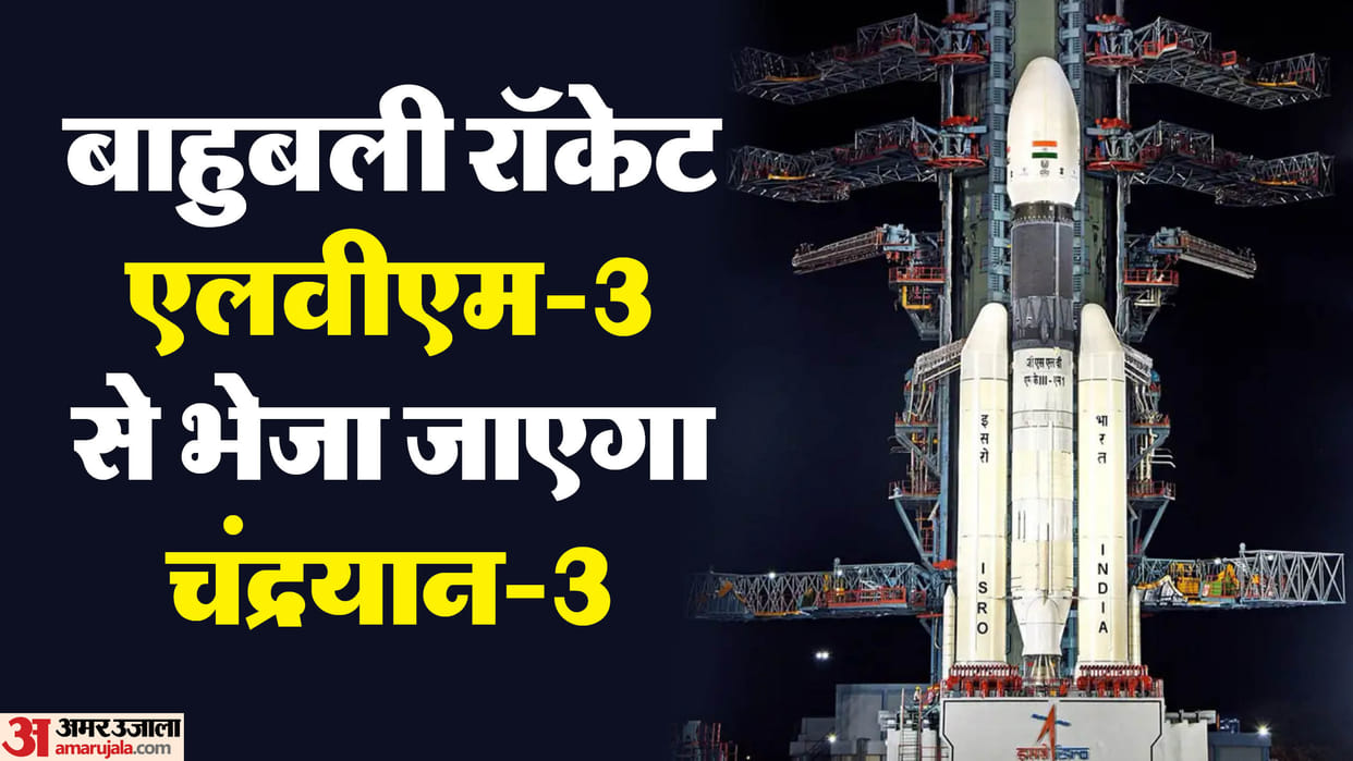 Indian LVM3 Bahubali Rocket Set to Launch Chandrayaan-3 for Moon Landing Know India’s Lunar Mission History