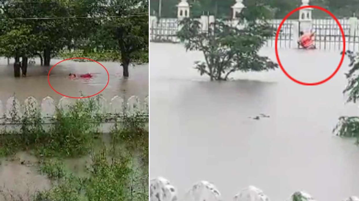 SDM rescued a person who trapped in water in Fatehgarh Sahib