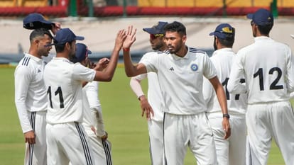 Duleep Trophy cheteshwar pujara Suryakumar yadav fail Sarfaraz Khan out on zero Prithvi Shaw half century