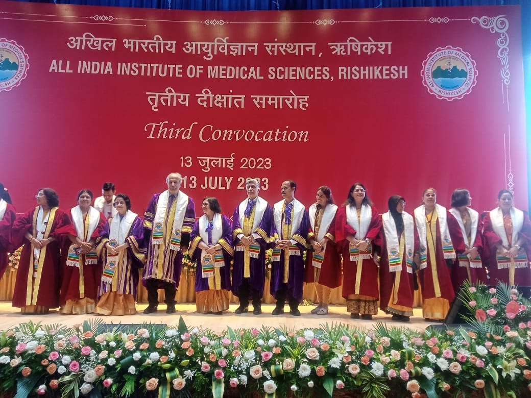 AIIMS Rishikesh Third Convocation Union Health Minister Mansukh Mandaviya attends ceremony