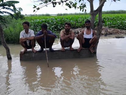 Ganga overflowing: District Magistrate reached the embankment and took stock of the situation