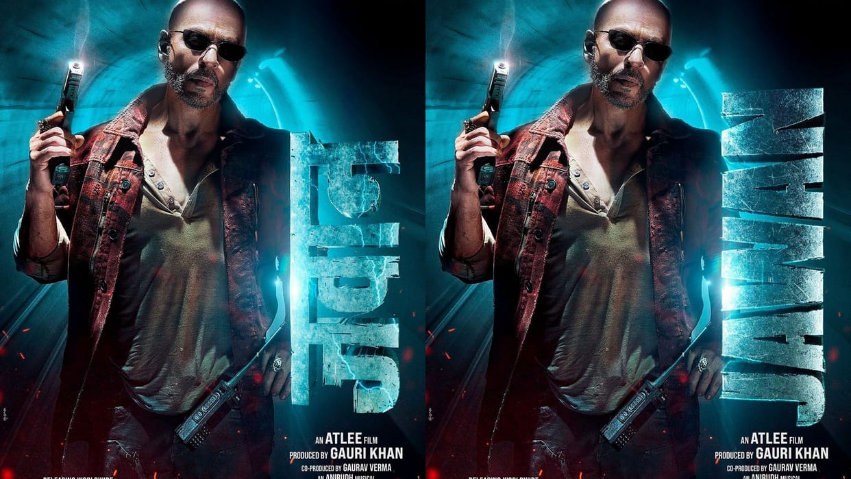 Shah Rukh Khan Bald Look Film Jawan new poster released after ask srk session on twitter