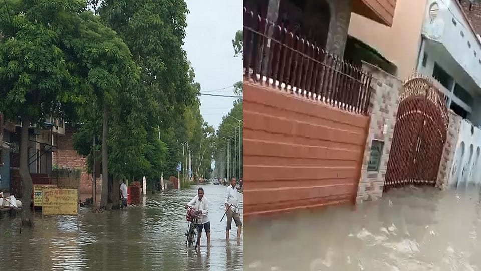 Flood situation not improving in Kurukshetra of Haryana, residential areas also submerged