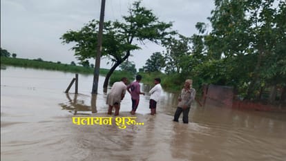 Flood in Hastinapur Meerut: danger in many villages and peoples in fear, evidence is pictures