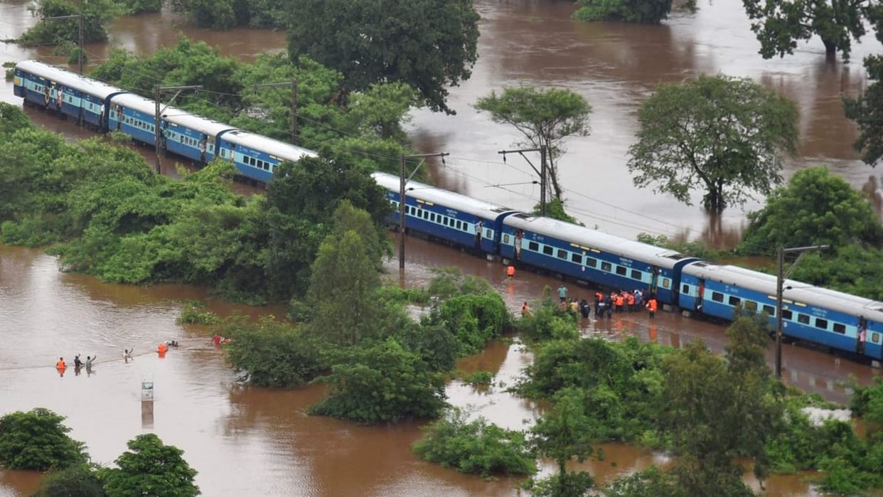 More than 400 trains cancelled in North India due to rain and floods