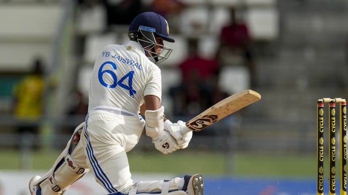 IND vs WI Yashasvi Jaiswal performance in  debut test match on Caribbean soil with Rohit sharma