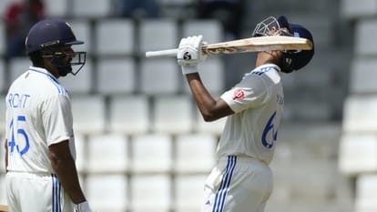 IND vs WI Yashasvi Jaiswal performance in  debut test match on Caribbean soil with Rohit sharma