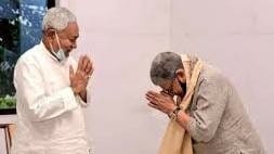 Bihar CM Nitish kumar met JDU party chief lalan singh in his residence, tejashwi yadav in bihar news in hindi