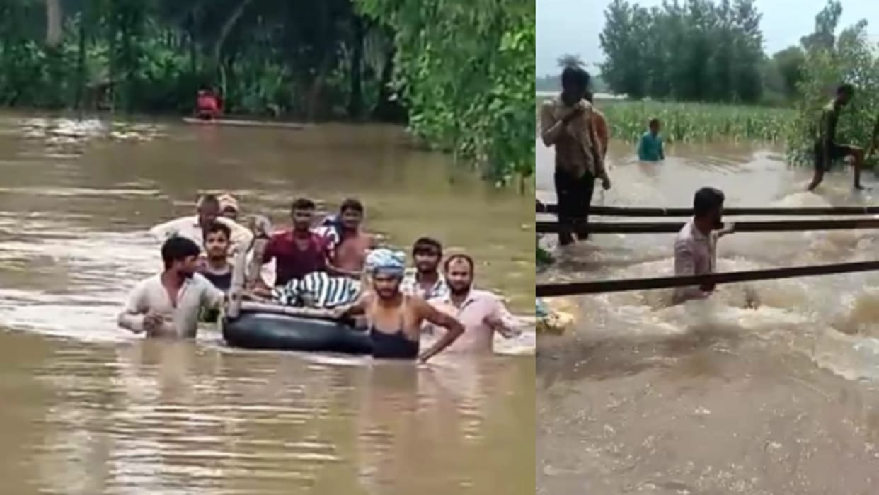 River water has reached eight villages of Bijnor, life of peoples are in danger