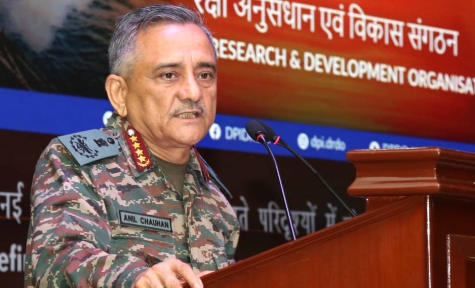China's assertiveness more evident with its rise: CDS Gen Chauhan