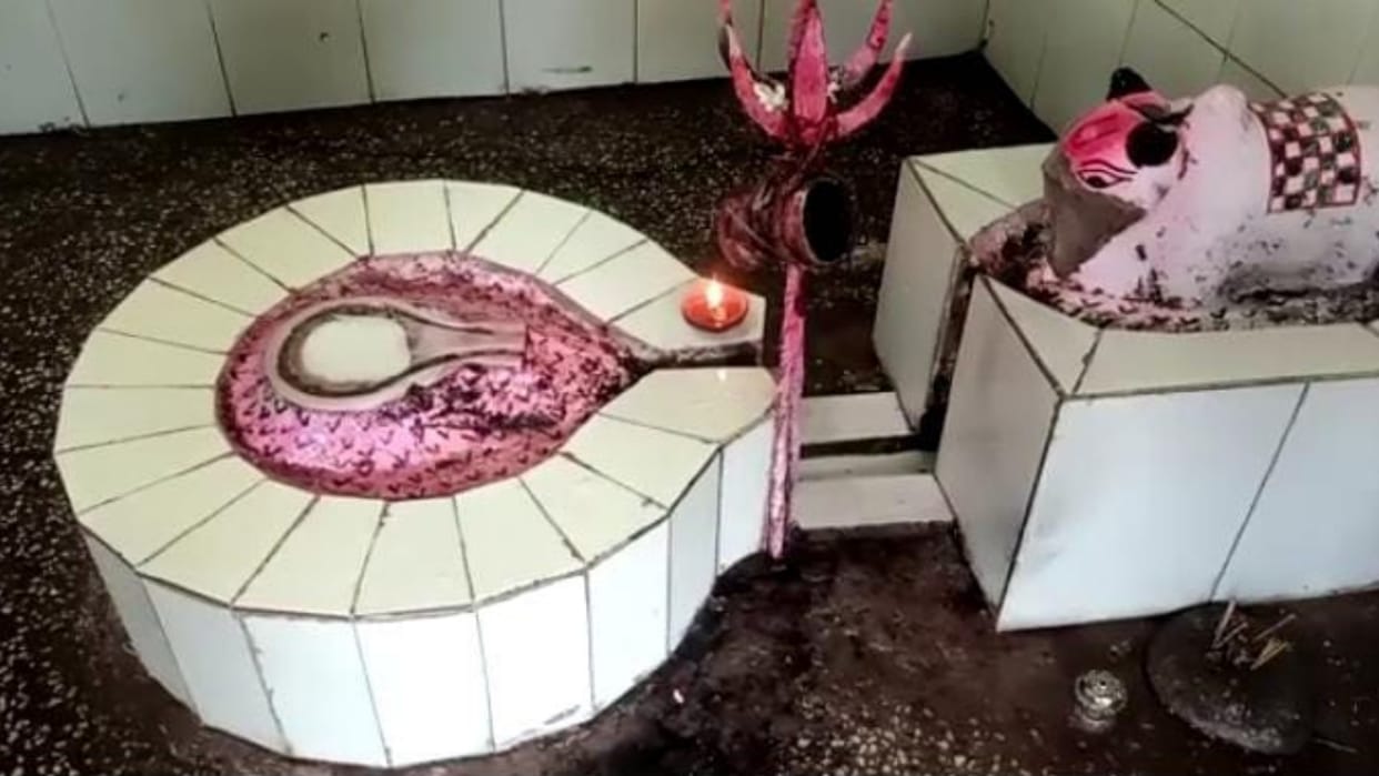 Theft by vandalizing the Shiva temple of Korba