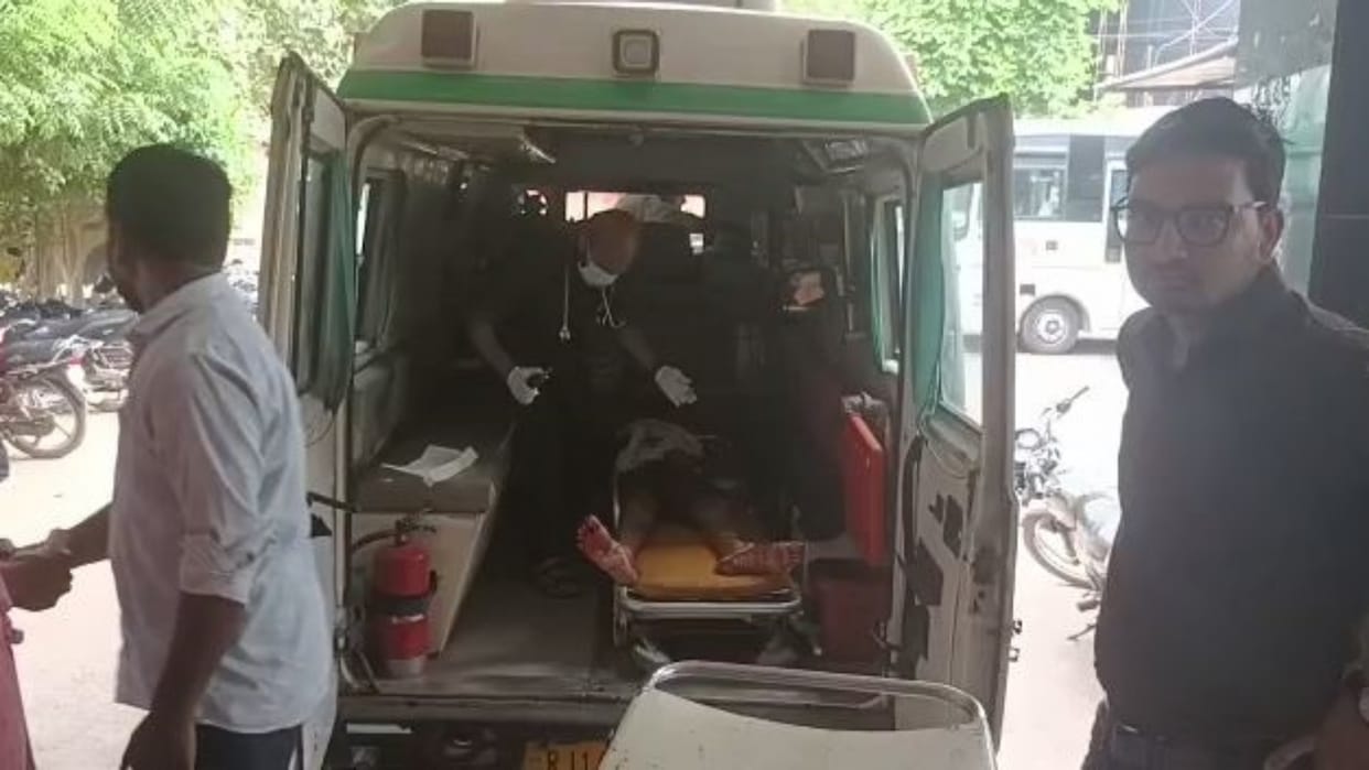 A speeding truck ran over an employee of the Dholpur water supply department