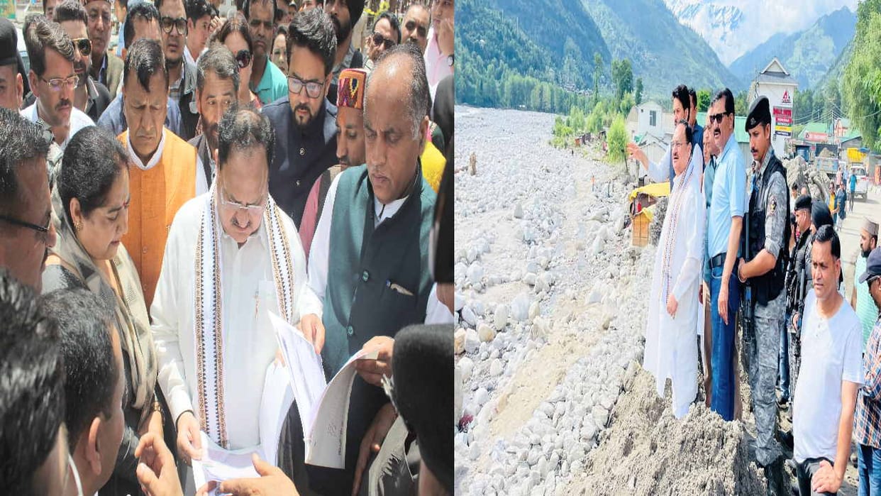 JP Nadda said that will help Himachal with open heart, 13 teams of NDRF deployed