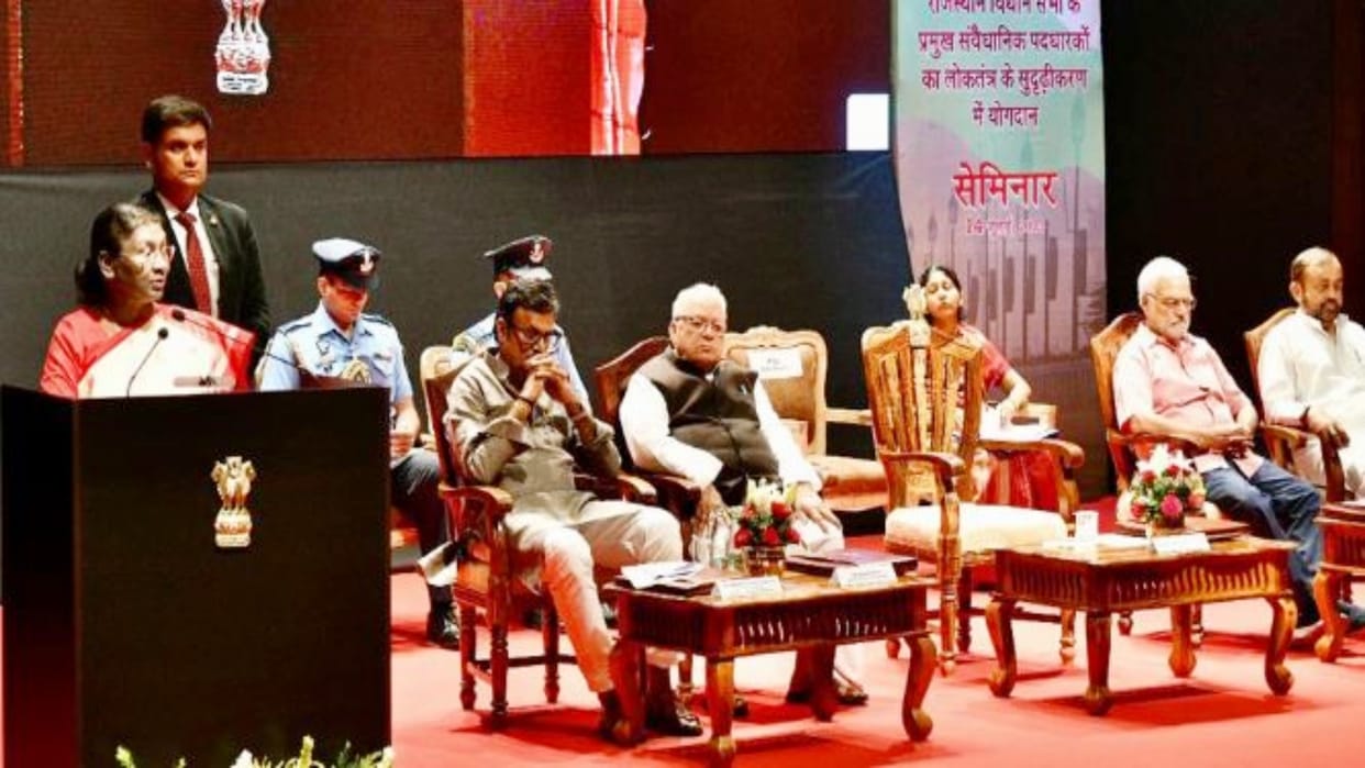 President Draupadi Murmu addressed the Commonwealth Parliamentary Association Seminar