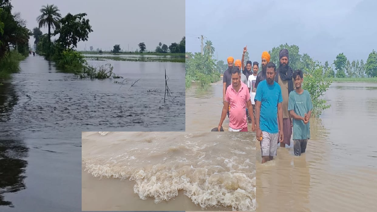 Meerut: Ganga water has reached more than 12 villages in Hastinapur and people are in danger